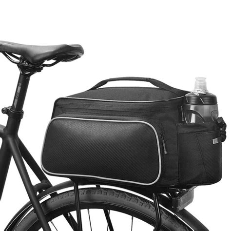 Senqi Retro Bicycle Rack Bag Leather Rear Rack Bike Bags Robust Rear