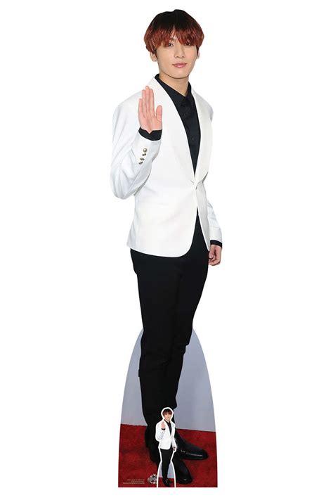 V From Bts Bangtan Boys Check Suit Style Cardboard Cutout Standup