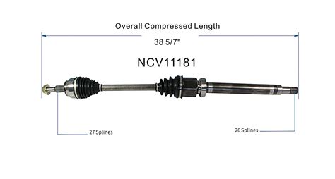 12 18 Ford Focus CV Axle Assembly Front Right NCV11181 GSP North