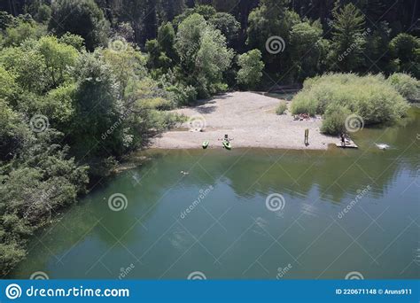 Russian River And Beach In California Editorial Stock Photo Image Of