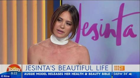 Jesinta Campbell Appears Seemingly Nude During Today Show Interview Daily Mail Online