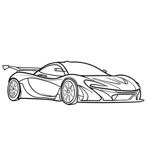 Learn How To Draw McLaren P1 GTR Mclaren P1 Mclaren Car Drawings