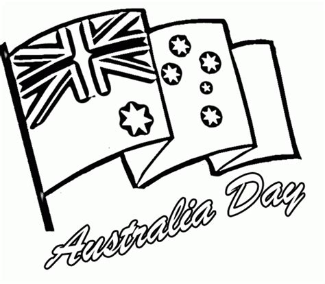 australia day colouring pages clip art library