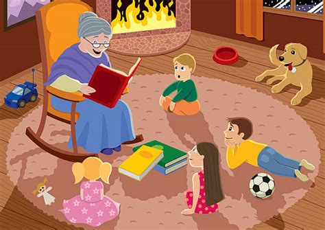 40 Grandma Telling Story Stock Illustrations Royalty Free Vector Graphics And Clip Art Istock