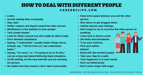 18 Tricks To Learn How To Deal With Different People Careercliff