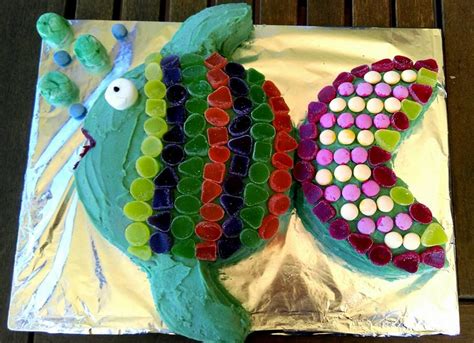 Fabulous Fishy Five Birthday Cake Kids Fish Birthday Cake Simple