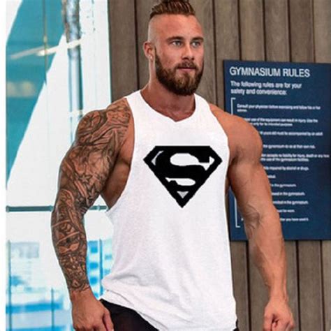 756 Gbp Men Training Superman Gym Muscle Workout Stringer