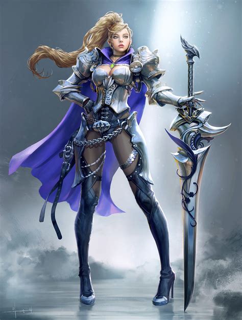 Pin By ゆう On Rpgキャラ等 Fantasy Female Warrior Character Art Female Knight
