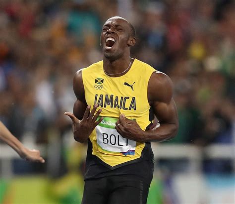 Usain Bolt Superstar Jamaican Sprinter Olympic Conquerer And Reigning World S Fastest Man