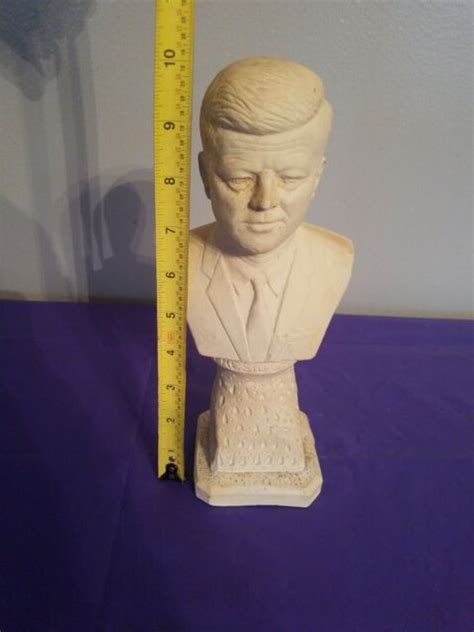 Vintage John F Kennedy Bust Statue Sculpture Figure 10 High Ebay