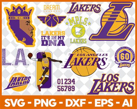 Los Angeles Lakers Svg Los Angeles Lakers Logo Nba Basketball Svg Dxf