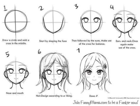 How To Draw Anime Face Easily Desenhando Cabeças Tutorial De Mangá