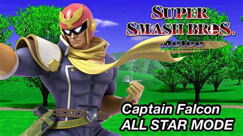 Super Smash Bros Melee Captain Falcon All Star Mode Tas 60fps Youtube
