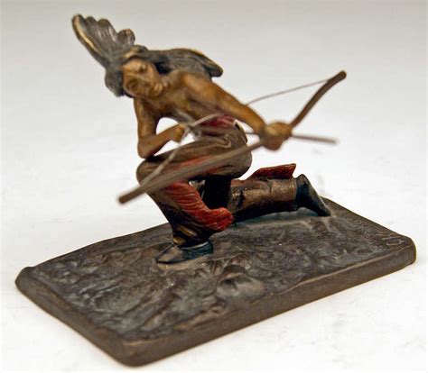 Vienna Bronze Carl Kauba Style Native American Hunting Red Indian Bow Arrow 1910 At 1stdibs