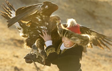 Wallpaper Girl Eagle Eagle Mongolia Mongolia The Eagle Huntress Documentary Film