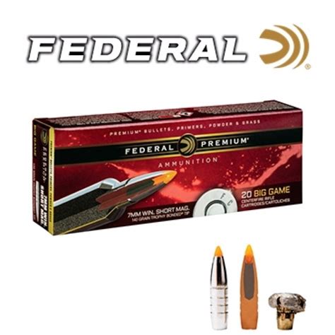Cartuchos Federal Premium 7mm Winchester Short Magnum 150 Grains