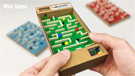 Diy Amazing Board Game Marble Labyrinth From Cardboard Board Games