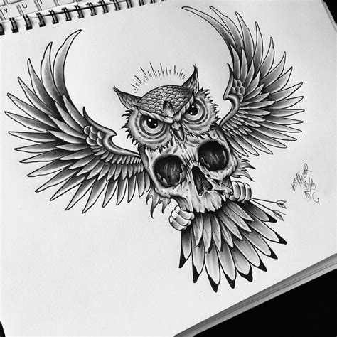 Búho Dibujo A Lápiz Owl Tattoo Design Owl Tattoo Drawings Owl Sketch