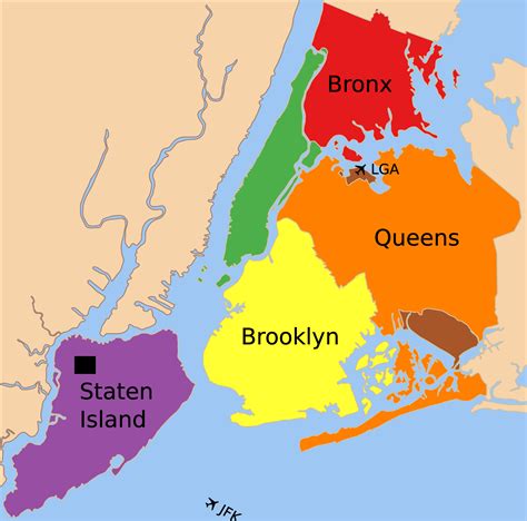 Map Of New York City Borough Best New 2020