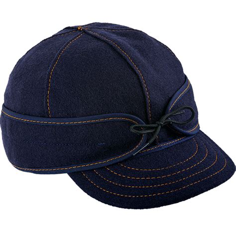 The Original Benchwarmer Cap Stormy Kromer Cap Orange Black