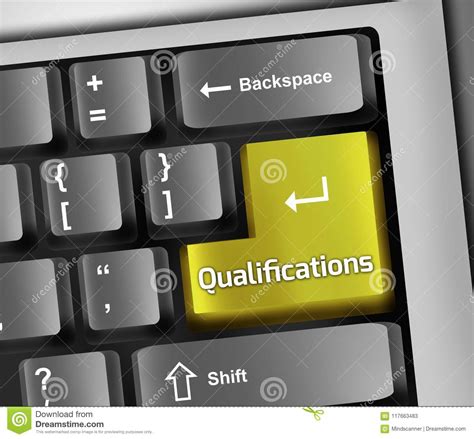 Keyboard Illustration Qualifications Stock Illustration - Illustration of background, training ...