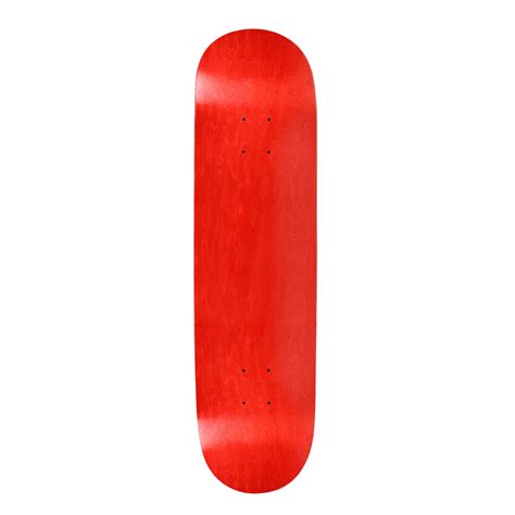 Blank Skateboard Deck Stained Red 75