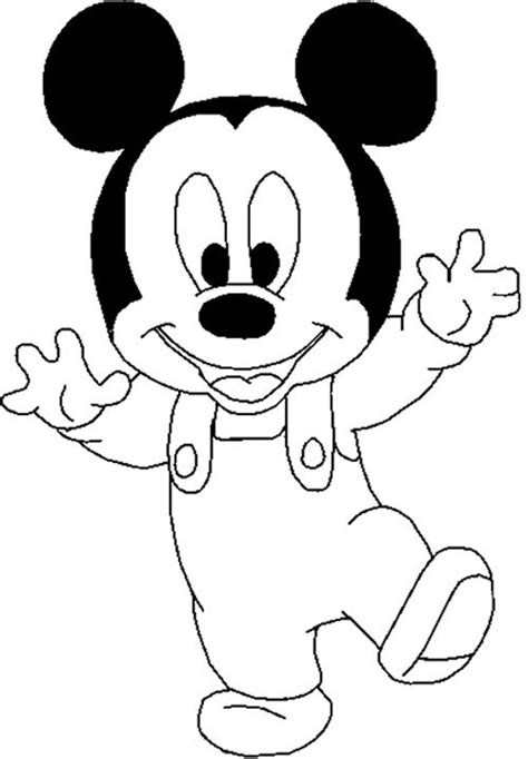 Baby Mickey Mouse Coloring Pages Coloring Pages