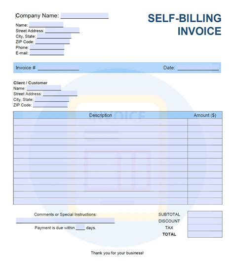 Guide To Self Invoice And RCM Self Invoice Format