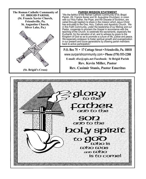 St Brigid Parish Bulletin For Sunday June 12 2022 By St Brigid Parish