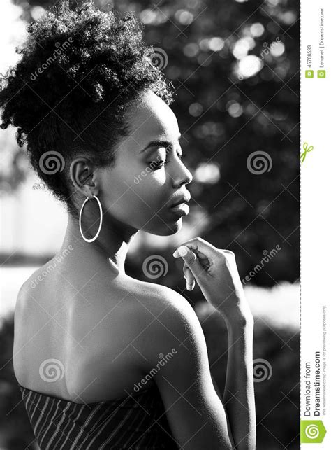 Beautiful Young African Woman Stock Image Image Of
