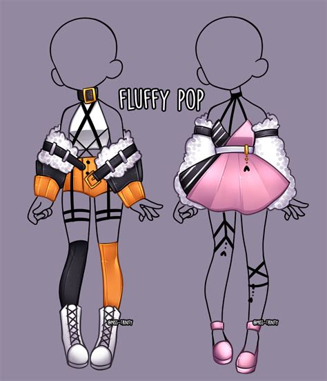 Fluffy Pop Outfit Adopt Close By Miss Trinity On Deviantart Drawing