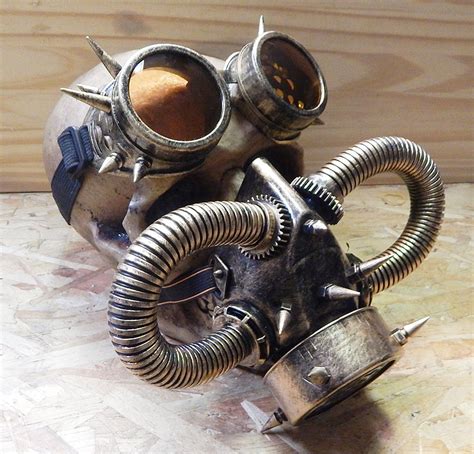 Steampunk Mad Max Set 2 Pc Distressed Gold Steampunk Etsy
