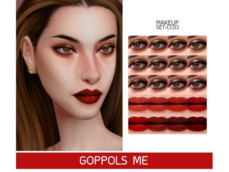 Gpme Gold Makeup Set Cc03 The Sims 4 Download Simsdomination