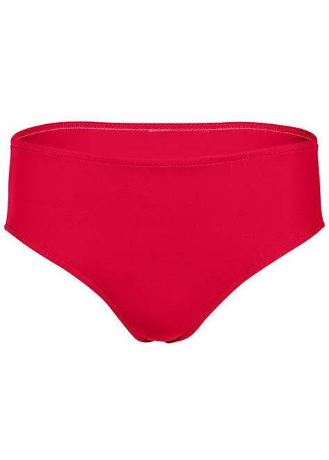 Full Coverage Mid Rise Hipster Bikini Bottom Bikini Red Hot Venus