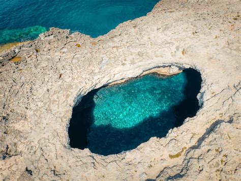 Coral Lagoon Malta An Incredible Natural Sea Cave We Seek Travel