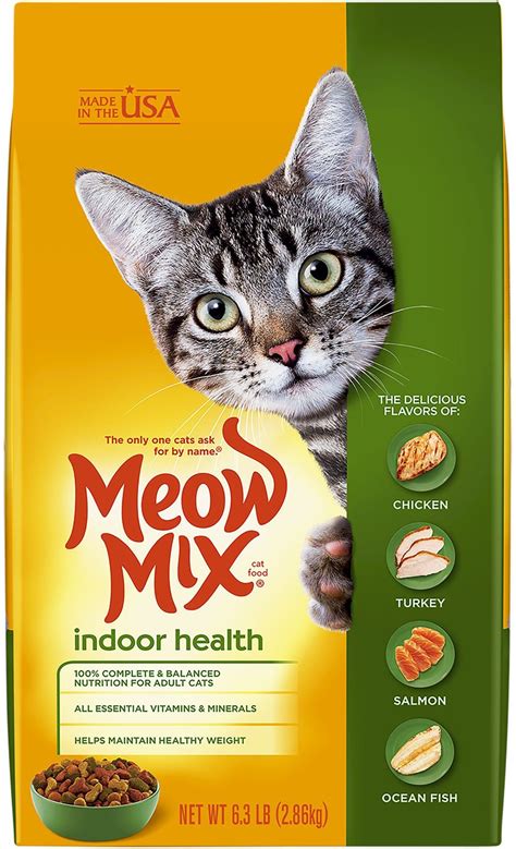 Meow Mix Indoor Health Dry Cat Food 63 Lb Bag