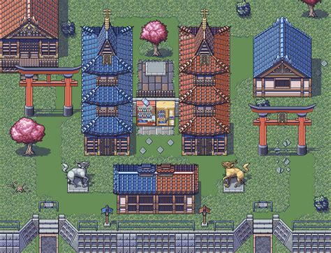 Japanese Shrine And Temple Game Assets Rpg Maker Create Your Own Game