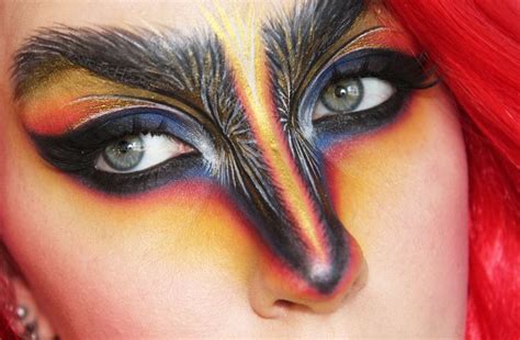 Awesome Makeup Ideas Bird Makeup Makeup Face Charts Phoenix Makeup