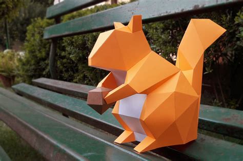 Diy Squirrel Printable 3d Papercrafts By Paper Amaze Thehungryjpeg