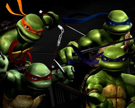 Desktop Wallpaper Ninja Turtles All Team 3d Hd Wallpaper