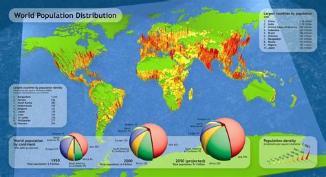 World Population Distribution Map
