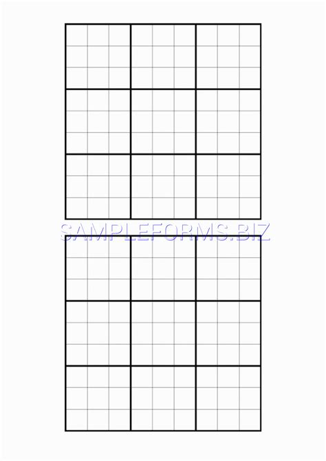 Printable Blank Sudoku Grids 2 Per Page Sudoku Printable Lyana