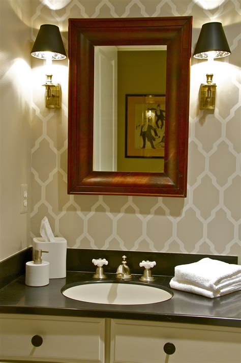 The Powder Room Lighted Bathroom Mirror Framed Bathroom Mirror