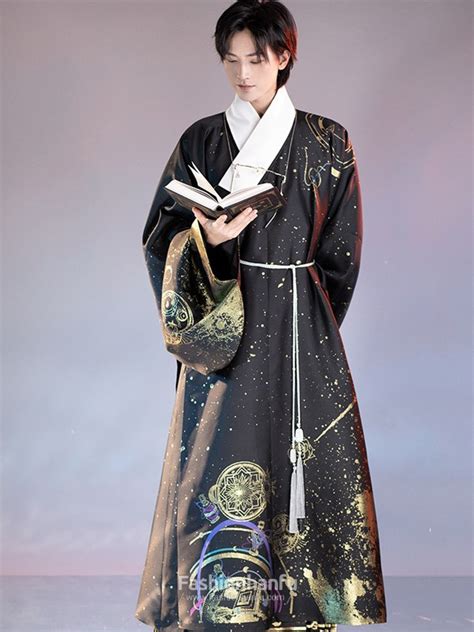 Ancient Traditional Black Hanfu Dress Male Fashion Hanfu