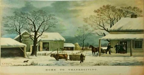 Just Launched George Durrie Currier And Ives Home To Thanksgiving 1867