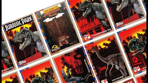 Jurassic Park Topps Trading Cards Youtube