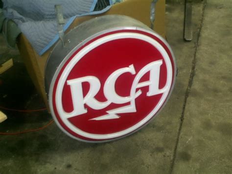 Vintage Rca Advertisning Store Sign Obnoxious Antiques