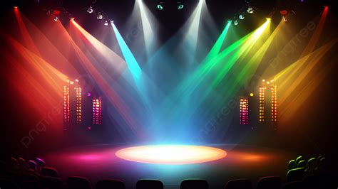 Stage Shining Lights Background Stage Light Stage Lighting