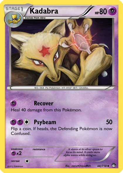 We did not find results for: TheAlphaRanger Fake Cards 64/718: Kadabra by TheAlphaRanger on DeviantArt