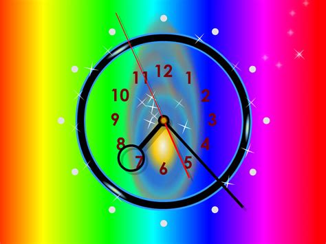 A Screensaver Clock Charging You With Colorful Emotions And Positive Energy